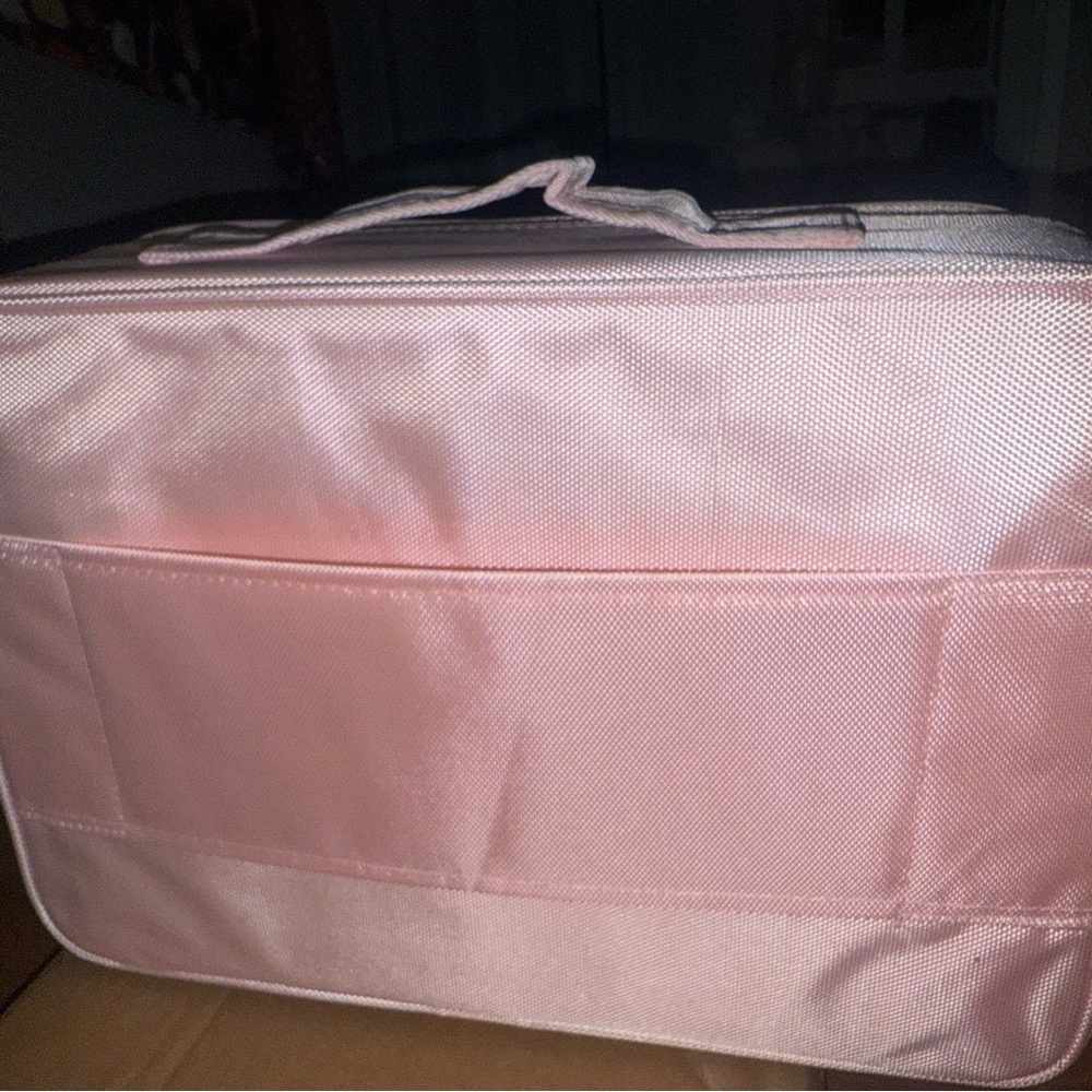 Makeup Case Large Makeup Bag Pink Professional Tr… - image 7